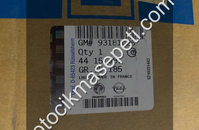 OPEL MOVANO A RENAULT MASTER SOL AYNA SIFIR ORJİNAL 93181026