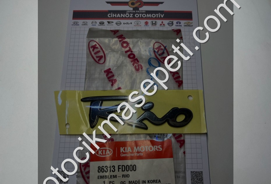 KİA RİO ARKA YAZI 00-05 ORJİNAL