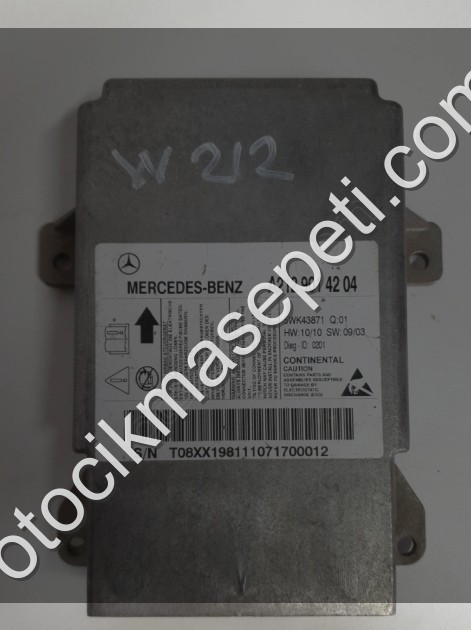 mercedes e w212 çıkma orjinal airbag beyni (son fiyat)