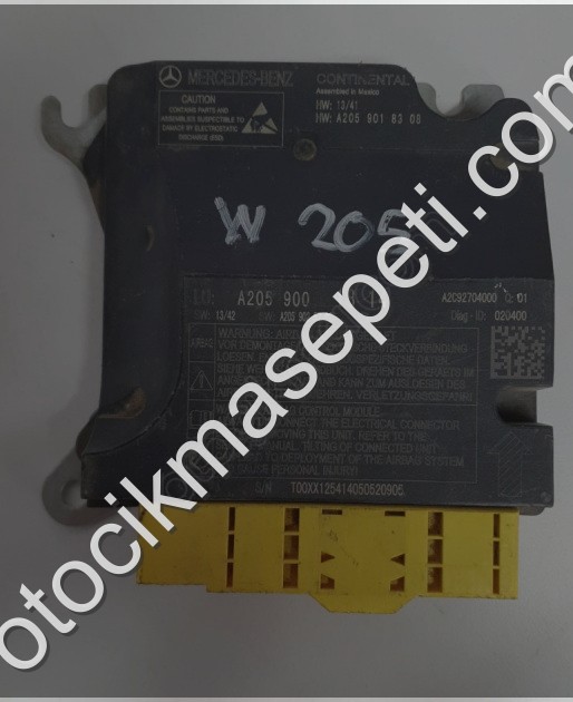 mercedes c w205 çıkma orjinal airbag beyni (son fiyat)