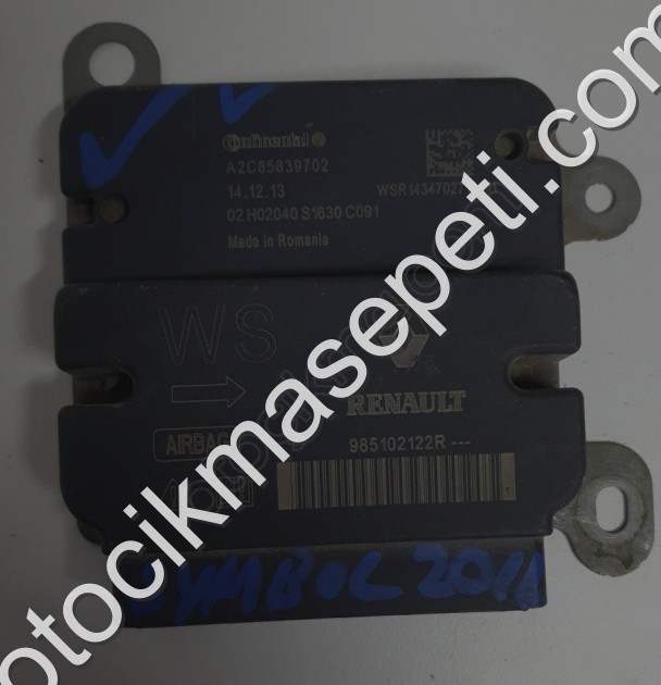 renault symbol 2014 çıkma orjinal airbag beyni (son fiyat)