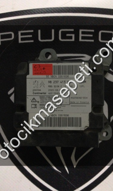 PEUGEOT 2008 AİRBAG BEYNİ ÇIKMA ORJİNAL YEDEK PARÇA 9823741380