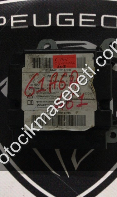 PEUGEOT 208 AİRBAG BEYNİ ÇIKMA ORJİNAL YEDEK PARÇA 9961190680