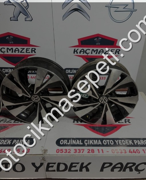 VOLKSWAGEN POLO JETTA 4 ADET TAKIM SİYAH GRİ ÇELİK JANT