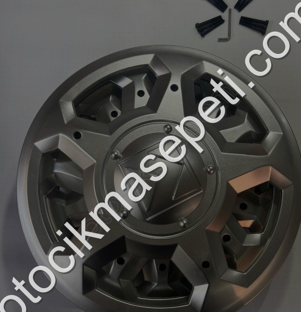 KARSAN J10 4 ADET GRİ JANT KAPAĞI 12 ADET VİDA  ALYAN ANAHTAR