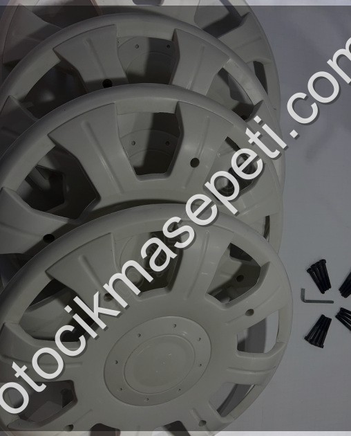 KARSAN J9 PREMİER 4 ADET BEYAZ JANT KAPAĞI 16 VİDAALYAN ANAHTAR