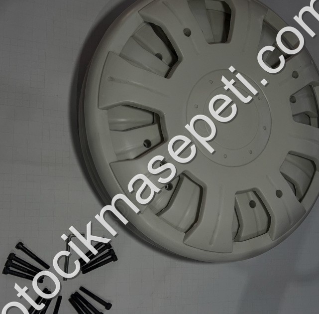 KARSAN J9 PREMİER 4 ADET BEYAZ JANT KAPAĞI 16 VİDAALYAN ANAHTAR
