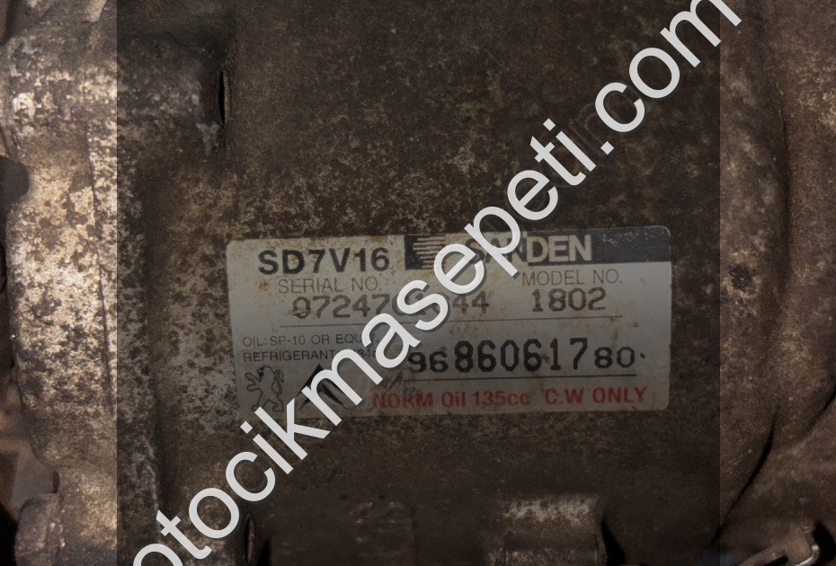9686061780 PEUGEOT PARTNER CİTROEN BERLİNGO HDI Klima Kompresörü