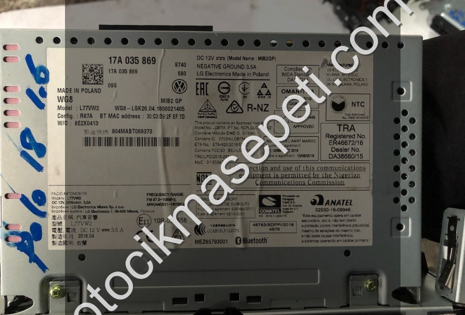 VOLKSWAGEN POLO 2018 MULTİMEDYA OYNATICI ALKAN OTOMOTİV 17A03586