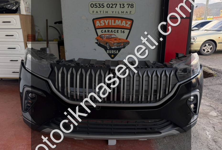 TOGG T10X ÖN TAMPON DOLU SET ORJİNAL OLTU SİYAH - Togg Oto Çıkma Parça