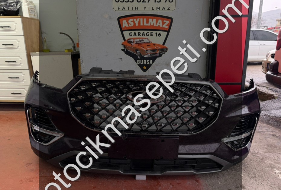 CHERY TİGGO 8 PRO ÖN TAMPON DOLU  ORJİNAL PATLICAN MORU RENGİ