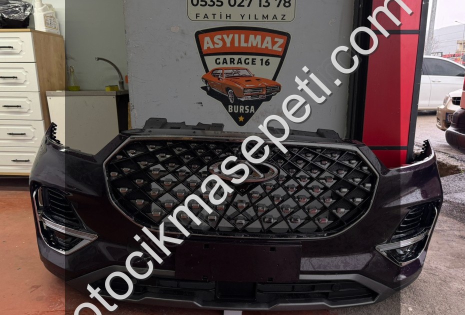 CHERY TİGGO 8 PRO ÖN TAMPON DOLU SET ORJİNAL PATLICAN MORU RENGİ - Chery Oto Çıkma Parça