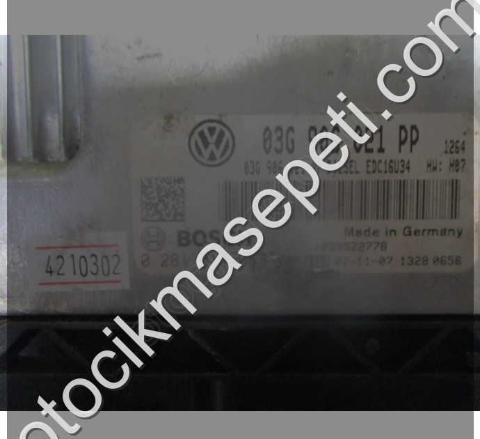 Volkswagen Golf 2.0 Motor Beyni 0281014063 03G906021PP