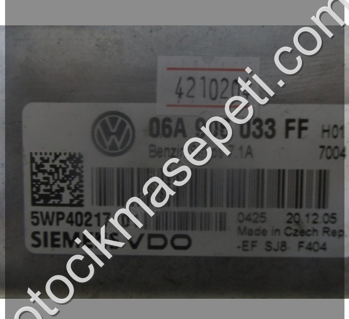 Seat Leon Motor Beyni 7.1A 06A906033FF 5WP4021701