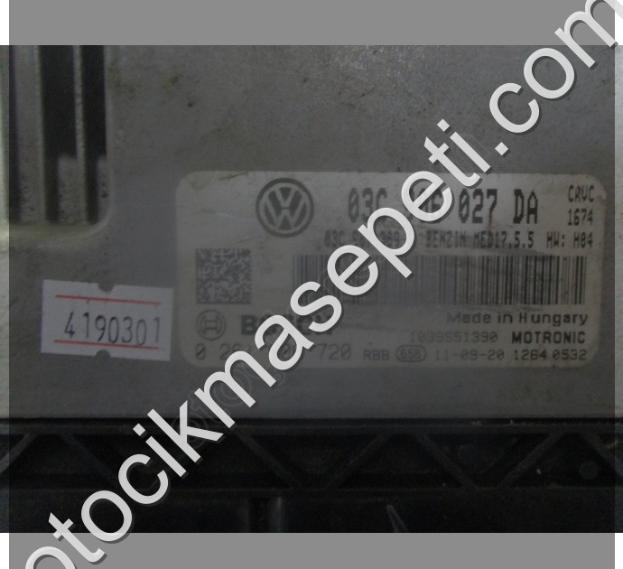 Volkswagen Touran Motor Beyni MED17.5.5 03C906027DA 0261S06720