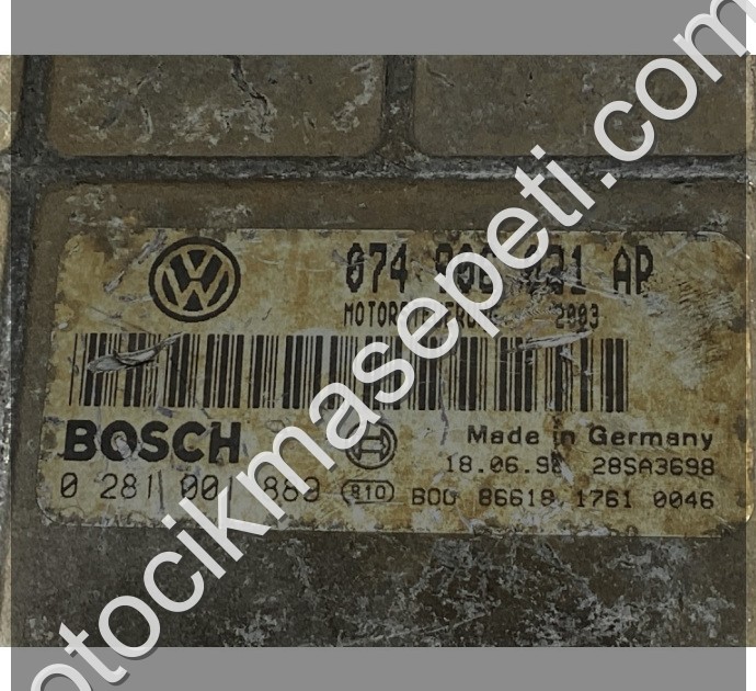 Volkswagen Transporter 2.5 TDI Motor Beyni 074906021AP 0281001889