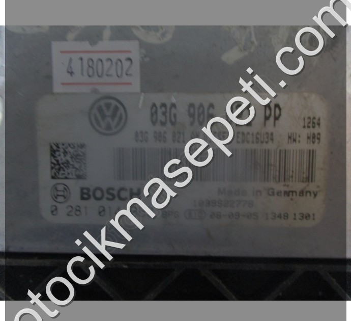 Volkswagen Golf 2.0 Motor Beyni EDC16U34 0281014063 03G906021PP