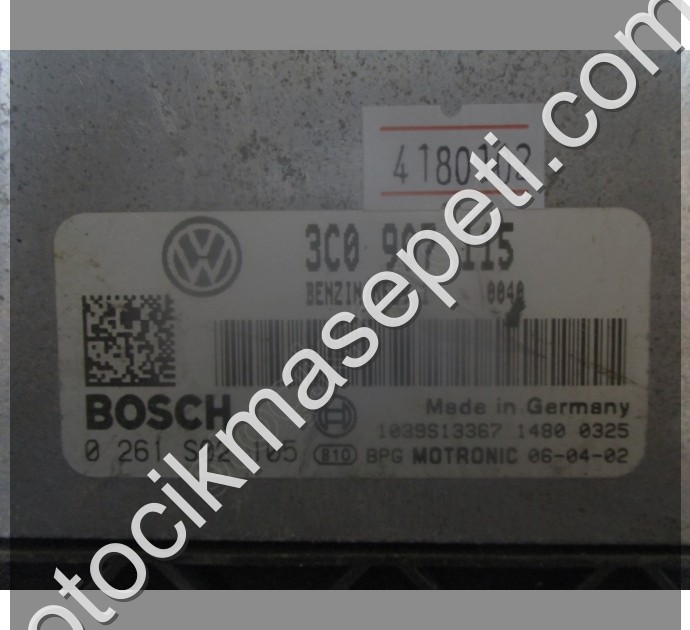 Volkswagen Passat 2.0 Motor Beyni MED9.1 0261S02105 3C0907115