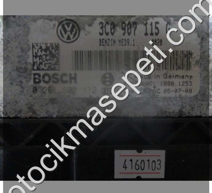 Volkswagen Passat Motor Beyni 3C0907115G 0261S02112 MED9.1