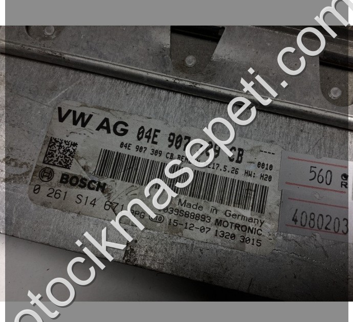 Volkswagen Polo 1.0 Motor Beyni 04E907309CB 0261S14671 ME17.5.26