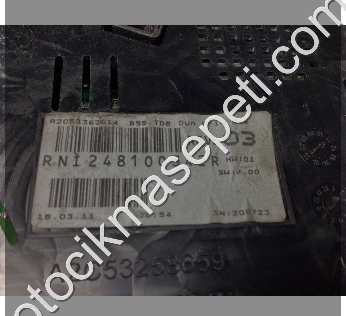 Renault Fluence Gösterge Paneli RNI248100342R A2C53363614