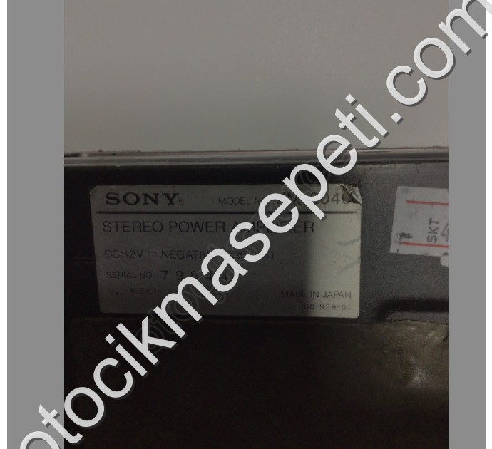 Sony Stereo Güç Amplifikatörü Manuel kablo kutusu 3-368-929-01