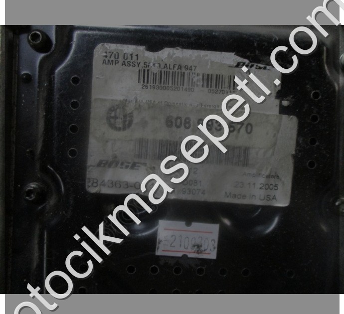 Alfa Romeo 947 GT ses Amplifikatörü 606993570