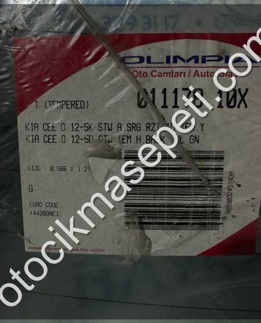 KİA CEED ARKA CAM STW 2012