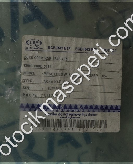 MERCEDES W164 ARKA KAPI CAMI SAĞ