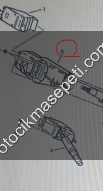 Peugeot 106 kumanda desteği 624125