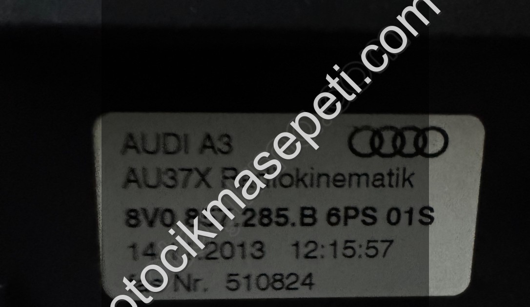8V0857285B Audi A3 Radio Kontrol ünitesi