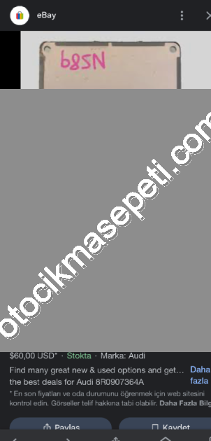 BMW ÇTM 93 F33 tente beyni E88 tente beyni