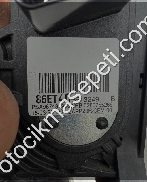 9674829780 Peugeot Rifter 1.5 BlueHDİ Gaz Pedalı ORJİNAL