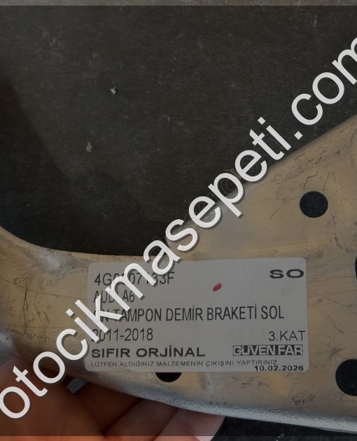 AUDİ A6 ÖN TAMPON DEMİR BRAKETİ SOL 2011-2018 4G0807133F SO