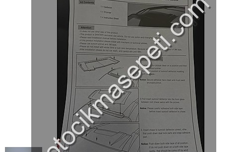 HYUNDAİ SANTA FE SUNROOF RÜZGARLIĞI 08230 2B000