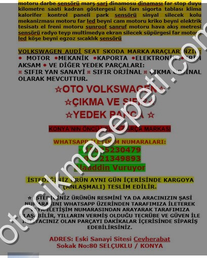 AUDİ A4 A5 Q5 8K0959591A SUNROOF SANRUF MOTORU 8K0 959 591 A B