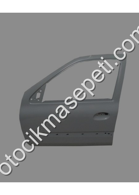 Renault Clio 2 Hb Ön Kapi Komple Sol Band Delikli/Gri Boyali İ