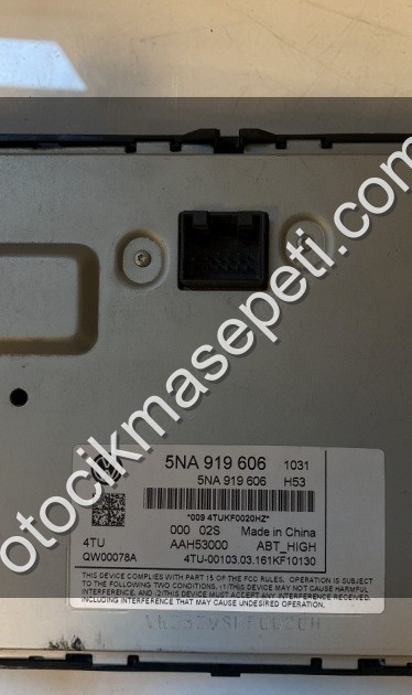 5NA919606 vw tiguan 2017 teyp radyo ekranı