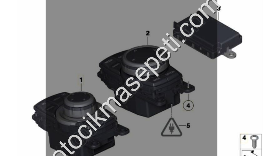 65829267955 - 65829253944 BMW F10 F25 KUMANDA JOYSTİCK İDRİVE