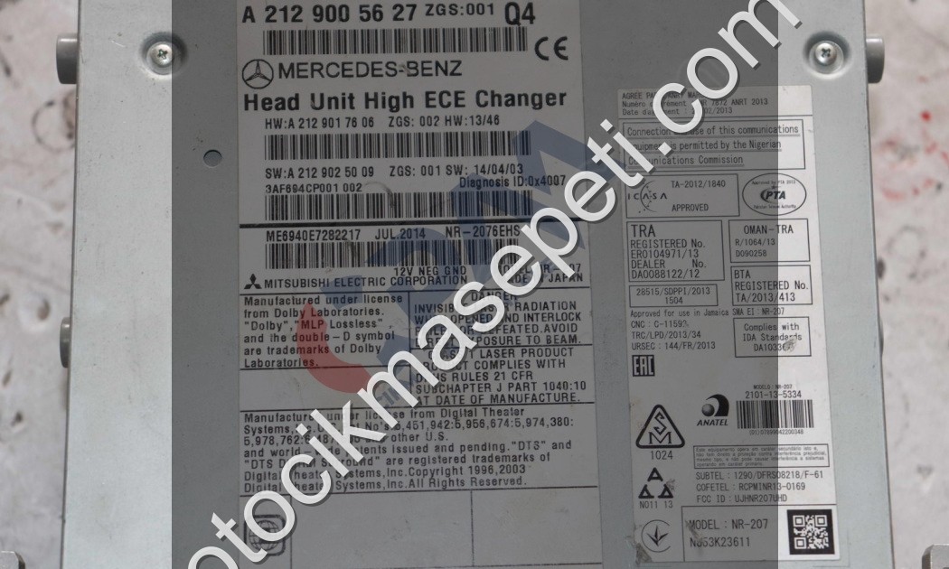 MERCEDES E SERİSİ A212 W212 TEYP NAVİGASYON A2129005627