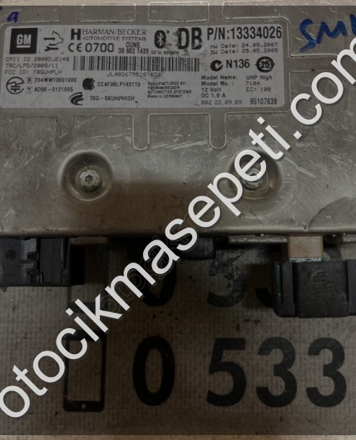 ÇIKMA OPEL ASTRA J 13334026 BLUETOOTH MODÜLÜ