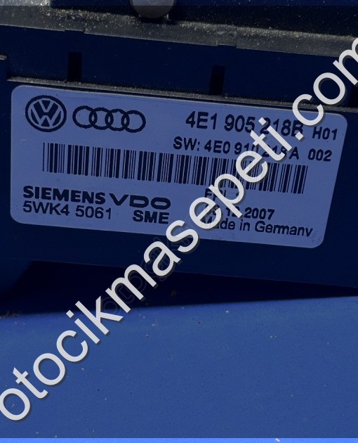 4E1905218B 3D0909141E AUDİ A8 STAR STOP DÜĞMESİ KEYLESS ANTENİ