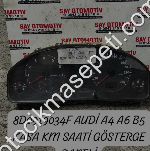8D0919034F AUDİ A4 A6 B5 KASA KM SAATİ GÖSTERGE PANELİ 2000 2001