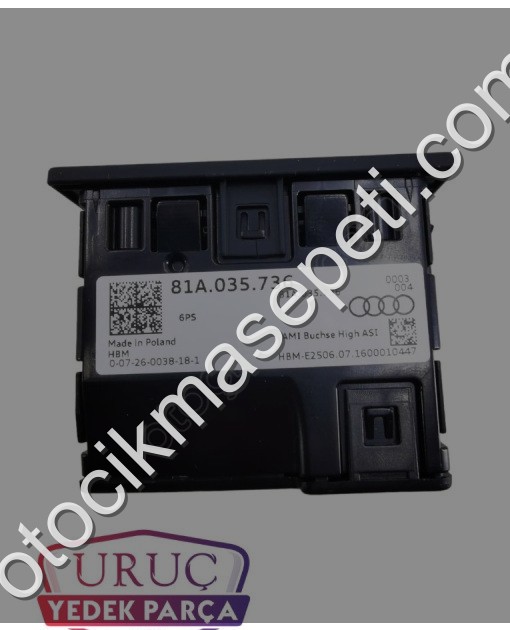 81A035736 ORTA KONSOL ÇİFT USB AUX GİRİŞİ AUDİ A3 A6 A7 2015