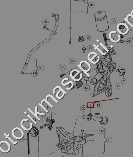 06J115251M ORJİNAL YAĞ POMPASI SÜZGECİ